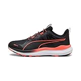 PUMA Unisex Reflect LITE Trail Straßen-Laufschuh, Black-Glowing RED, 44.5 EU