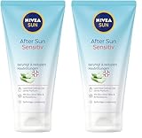 NIVEA SUN After Sun Sensitiv SOS Creme-Gel (175 ml), kühlendes After Sun Gel mit hautberuhigender Wirkung, Hautgel mit Bio-Aloe Vera und Antioxidans für sensible Haut (Packung mit 2)