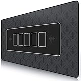 CSL - XXL Mauspad 900x400mm - XXL Poker Mousepad groß im Poker Stil - Tischunterlage Large Size - verbessert Präzision und Geschwindigkeit - Pokermatte Schwarz