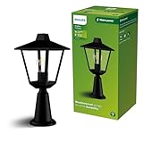Philips Kinno Sockelleuchte für den Außenbereich, Up-Light, ohne Sensor, Max. 25 Watt, E27-Fassung, Schwarz