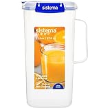 Sistema KLIP IT Plus Saftkrug | auslaufsicherer 2 l fassender Kunststoffbehälter für Wasser, Saft und mehr | BPA-frei [881420]