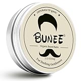 Bartbalsam für Männer60g,Bart Styling Pomade für Männer,Beard Balm formt, Pflegt, Bartwichse Schnurrbart &Vollbart Styling,Einen Duft mit Noten von Eau de Cologne und Sandelholz（Gelb）