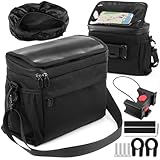 YADOBIG 6L Lenkertasche Fahrrad, Fahrradlenkertasche Smartphone, Wasserdicht Lenkertaschen, Fahrradtasche Vorne, Universal für E-Bike