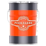 BEKATEQ Poolfarbe RAL7038 Achatgrau 5l I Seidenglänzende Schwimmbadfarbe für Becken, Teich & Brunnen aus Beton, Mauerwerk & Putz I Chlorkautschuk Schwimmbeckenfarbe Pool Beschichtung LS-400