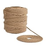 Dickes Juteseil, Füße Juteschnur anpassen, natürliches Katzenkratzbaum-Seil, Sackleinenseil, Hanfseil, Sisalseil für Floristik, DIY, Kunst, Handwerk, Verpackung, Katzenkratzer, Gartenarbeit, Bündelung