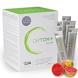 Grüne Helfer Entgiftungspulver - Darmkur Leber Entgiften Testsieger mit Mariendistel + Cactinéa® + Artischocke + Grünem Tee + Ingwer + Traubenkern - 20 Sticks Mango-Pfirsich Geschmack | Unik