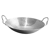 MAGICLULU Kochtopf mit Doppelgriffen und Gleichmäßiger Wärmetransfer Vielseitiger Haushalts Metalltopf für Familienessen und Grillpartys Einfach zu Reinigen und Langlebig