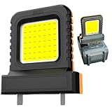 Générique Arbeitsleuchten für Garage – LED-Lampe verstellbar für Werkzeuge mit Lithium-Akku – Scheinwerfer für Garage, Baustelle, Klempnerei, Stromausfall, Lager, Angeln, Wandern, Innenbereich