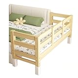 ZPVXRVQ Kinderbett-Spleißen verbreitert das Bett, Holzbettrahmen, Bett aus massivem Kiefernholz, anwendbar für Kleinkinder, Erwachsene, Kinder, Jugendliche(150x50cm)