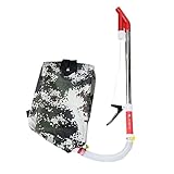 FashionCha Düngerstreuer Handgerät Rucksack Streuwagen Düngerausbringung Gerät Multifunktional Aus Edelstahl Und Oxford Gewebe für Landwirtschaft Garten Und Feld, Einzelrohr