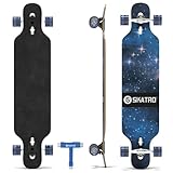 SKATRO Dropthrough Longboard Skateboard Freeride – inklusive T-Tool
