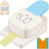 Papierstanzer,3,8/5,1/6,4cm Handgemachte Scrapbooking Stanzen,Verschiedene Formen Entwürfe,DIY-Bastel-Lochstanze,Mini Cutter Nagel für Kindergarten Lehrer Büro Kunstwerk Zubehör Kinder
