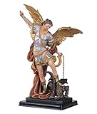 ICE ARMOR 30,5 cm H Erzengel Michael Statue Heiliger Michael der stärkste Engel Heilige Figur Religiöse Dekoration