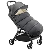 Baby Fußsack für Kinderwagen Winter, Fußsack Kinderwagen Baby Winter, Kinderwagen Fußsack, Fußsack Buggy, Winterfußsack Verdicktes, Universal,Grau