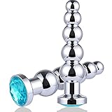 Metall Analplug Buttplug Edelstahl Anal Plug Fetisch Masturbation Analkette Anal Kugeln Sexspielzeug für Männer und Frauen