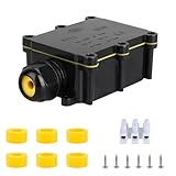 SZFUDIGO Wasserdichte Abzweigdose für den Außenbereich, IP68, 2-Wege-Stecker-Draht, externe elektrische Abzweigdose, Kabelverbinder, Drahtdurchmesser 4–15 mm