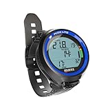 Mares Puck Lite Tauchcomputer | Uhrenstil Ein-Knopf-Steuerung Unterwasser Freitauchen Tauchcomputer - Blau