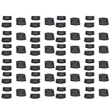 Keenso Endkappenhalter für Lattenroste aus Kunststoff Zur Sicherung von Lattenrosten, Einfache Installation für Alle Bettbretter, Schwarz [48 Endkappen 24 Mitte]