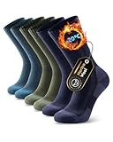 Ruixue Merino Wandersocken Herren & Damen, Outdoor Socken Trekkingsocken, Merinowolle Sportsocken Laufsocken Sneakersocken für Herren, Damen & Kinder[3 Paar]
