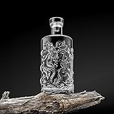 NXUQKZ Glasdekanter, Kristall-Dekanter, Whiskey-Dekanter, schwere Glasflaschen mit Kappe, Wodka-Flaschen für Wein, Getränke, Öl, Essig, Kombucha