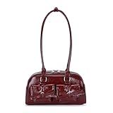 Makukke Handtasche Damen klein, PU Leder Schultertasche Y2K Shoulder Bag mit Bogen Cute Ita Bag Japanische Ästhetische Tasche für Frauen Dating Party Einkaufe