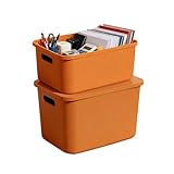 Generisch Aufbewahrungsboxen, 2 Stücke Großer Behälter, Spielzeug-Organizer Mit Deckel Und Griff, Für Schlafzimmer, Kleiderschrank, Badezimmer, Bücher, Pullover, Schuhe, Kleidung