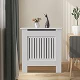 CLIPOP Heizkörperverkleidung, modern, lackiert, vertikaler Stil, MDF, Wohnzimmerschrank, Heizkörperregal für Wohnzimmer, Schlafzimmer