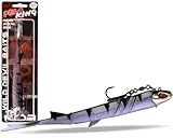 Wild Devil Baits Pela King Pelagic Köder Pelagisch Angeln Shad Kunstköder Vertikal Köder V Tail Gummifisch (Baby Zander)