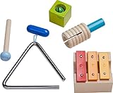 HABA 305922 - Klangspiel-Set Klangfreude, Klangspielzeug ab 2 Jahren, made in Germany, Bunt