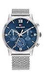 Tommy Hilfiger Multi Zifferblatt Quarz Uhr für Herren mit Silbernes Edelstahl Mesh oder Link Gliederarmband