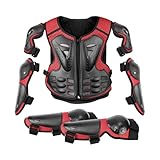 Kinder Motorrad Körperschutz - Motocross Schutzausrüstung Mädchen, Leichte Schutzweste | Dirt Bike Reitausrüstung, Outdoor Offroad Training, Verstellbarer Brustpanzer, Komfortabler Sicherheitsa