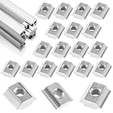 YOGAZEN 20 Stück Nutensteine M6, T-Nut Schiene M6 Gleitmuttern Schwer,Wird für Extrudierte Nutführungsschienen aus Aluminiumprofil Der Serien 30 und 40 Alu C Profil 3D Drucker CNC Verwendet.