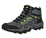 Lico Sierra High Herren Trekking- & Wanderstiefel, Anthrazit/ Lemon, 38 EU