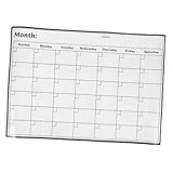 OFFSCH Löschplan Trocken Abwischbare Kalendertafel Trocken Abwischbarer Monatskalender Magnetische Planungstafeln Löschbarer Kühlschrankplaner Kühlschrank Monatskalender