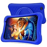 PRITOM Android 10, 8 Zoll Kinder-Tablet, Kindersicherung, Kinder-App, Quad-Core-Prozessor, 2 GB RAM, 32 GB ROM, HD-IPS-Bildschirm, Dual-Rückfahrkamera, mit Kinder-Tablet-Hülle (Blau)…