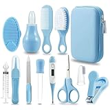 PandaEar Baby Pflegeset 10 teilige Erstausstattung für Neugeborene, Baby Nagelpflegeset Care Set, Baby Nagelfeile Babykamm, Bürste, Fingerzahnbürste, Nagelschneider, Schere, Nasenaspirator