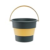 Eimer Faltbar 10L Faltbarer Eimer, Falteimer, Eimer Faltbar Tragbares Putzeimer, Collapsible Plastic Bucket, Falt Eimer, Collapsible Bucket Mit Griff für Reinigung Camping Angeln Küche (Blau)