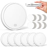 CHZHVAN Rauchmelder 10 Jahre Batterie mit Magnethalterung, Europäischen Norm EN14604 Geprüft Funk Feuermelder | Ohne Bohren, 85dB Rauchwarnmelder, 6er Set