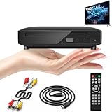 Mini DVD Player Tragbar, DVD Player Für Fernseher DVD Player HDMI Mit HDMI/RCA Kabel Enthalten, HD 1080P DVD Player CD Player Für TV, Alle Region, Breakpoint Speicher, Eingebaute Pal/Ntsc, USB 2.0