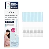 Ovy® Ovulationstest zum Nachweis des Eisprungs | 15 LH Eisprung Test-Streifen | Fruchtbarkeitstest für Frauen | als Kinderwunsch Hilfsmittel und zum schwanger werden