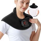 Comfytemp Kabellos gewichtetes Heizkissen für Nacken Schulter mit Akku 36Wh, 1,1 kg Nackenwärmer Schulterwärmer mit 3 Temperaturstufen, 52x25 cm Wärmekissen mit Abschaltautomatik