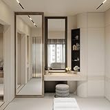 Rahmenloser Spiegel - 10mm Facettenschliff - 4mm Stärke mit Befestigung 150 x 40 cm