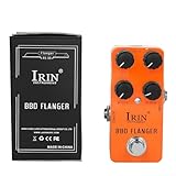 Aluminium Gitarre Effektpedal mit Wah, Distortion, Overdrive, Delay, Reverb & Compressor Features (RS08 Orange)
