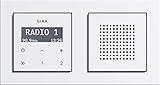 Gira Badradio RDS Unterputzradio mit Lautsprecher und E2 Rahmen reinweiß glänzend
