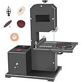 GJBMXSM Bandsäge Holzbandsäge Holzsäge Tischsäge Säge inkl. 2 Sägebänder | 230 Volt | 800 Watt | max. Durchlasshöhe: 70 mm | max. Durchlassbreite: 90 mm
