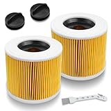 Baxcdyswe 2 Stück WD3 Filter für Kärcher Staubsauger WD3, WD2, WD1, MV3, MV2, A, K, KNT, NT, SE, VC Patronenfilter Ersatzfilter Staubsaugerfilter für Kärcher Staubsauger Filter 6.414-552.0/64145520