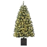4,5ft LED Weihnachtsbaum für Innen & Außen, 450 Warmweiße Lichter, 30V Niederspannung, UL-Zertifiziert, Lichterbaum mit Langlebiger LED-Beleuchtung, Sicher & Energiesparend