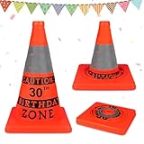 Giftota Original 30 Geburtstag Geschenk, Sicherheitskegel 30 Geburtstag Männer, BIRTHDAY ZONE Lustige Party Dekoration, Geburtstagsgeschenk 30 Party Zubehör, für Frauen Papa