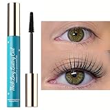 Wimperntusche Wasserfest, 5D Schwarz Mascara Nicht Verklumpend, Mascara Verlängerung & Volumen, Langanhaltend & Wischfest Wimperntusche Lange Wimpern False Lash Effect, Extra Long & Thick Augen Makeup