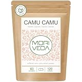 Camu Camu Extrakt Kapseln - Vegan I mit gepuffertem Vitamin C und sekundären Pflanzenstoffen I höchste Bioverfügbarkeit I 120 Tage Vorrat von Moriveda I 120 Caps